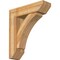 Ekena Millwork Thorton Slat Rough Sawn Bracket w/ Offset Brace, Western Red Cedar, 8"W x 28"D x 32"H BKT0806X28X32THR06RWR - alternate 1